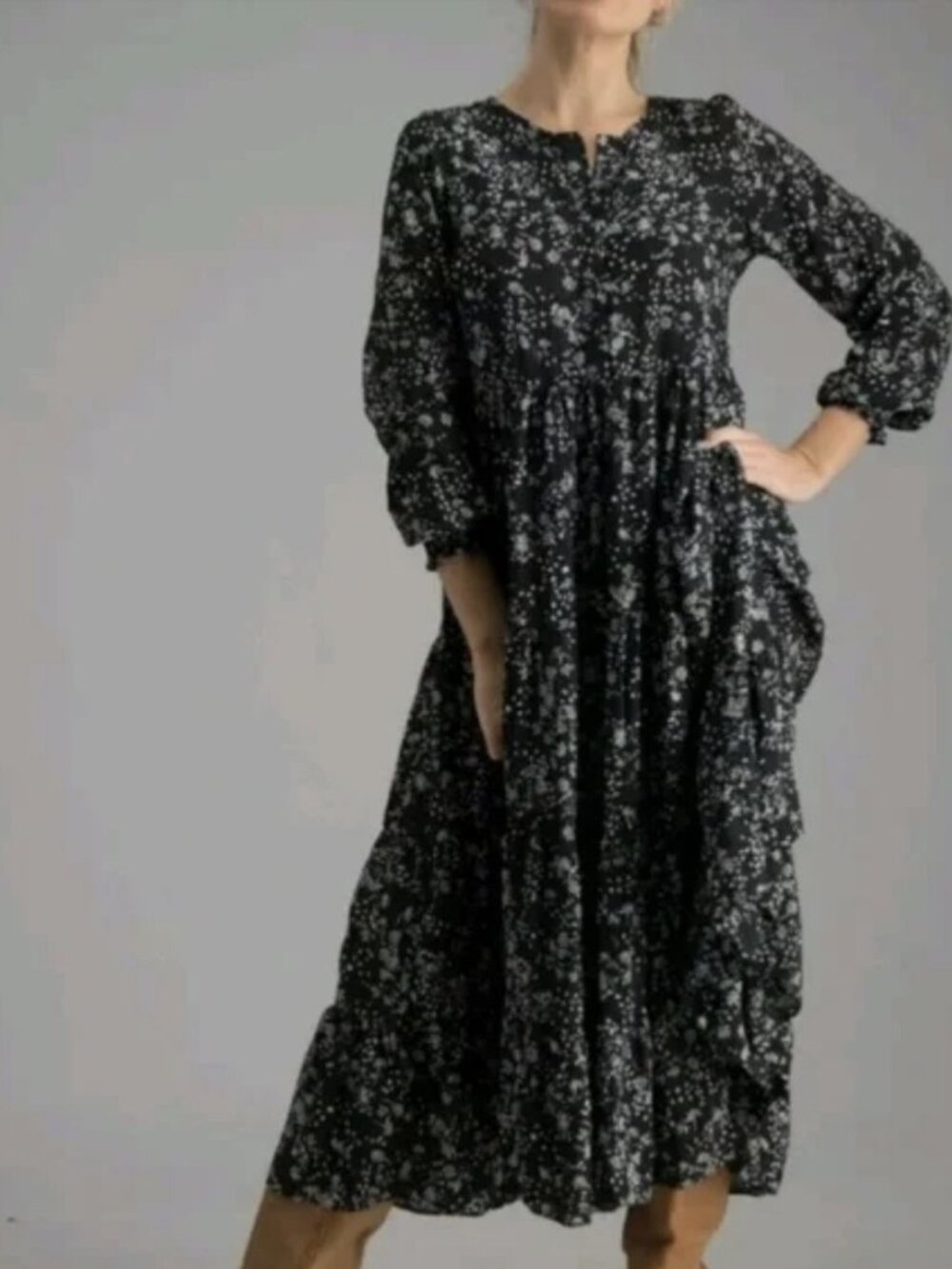 ZARA 'ANGEL' MIDI DRESS Sz. S EUC - Picture 2 of 8